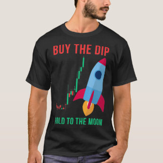 De aandelenmarkt koopt dip greep aan de maan crypt t-shirt