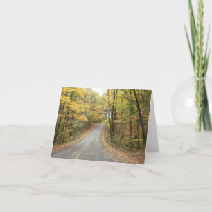 De Aandrijving Notecard van de herfst Kaart