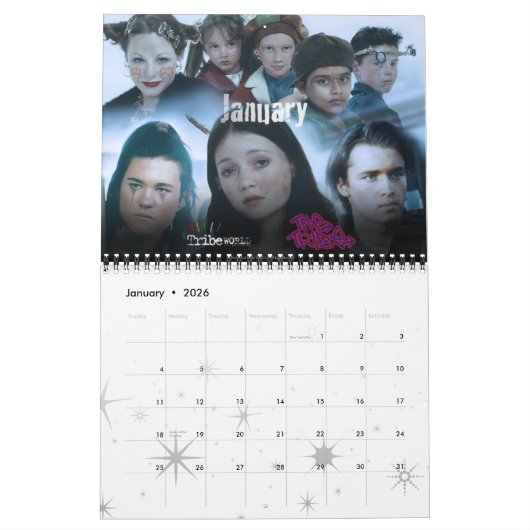De aangepaste kalender voor Tribe Officiële 2013 (Jan 2026)