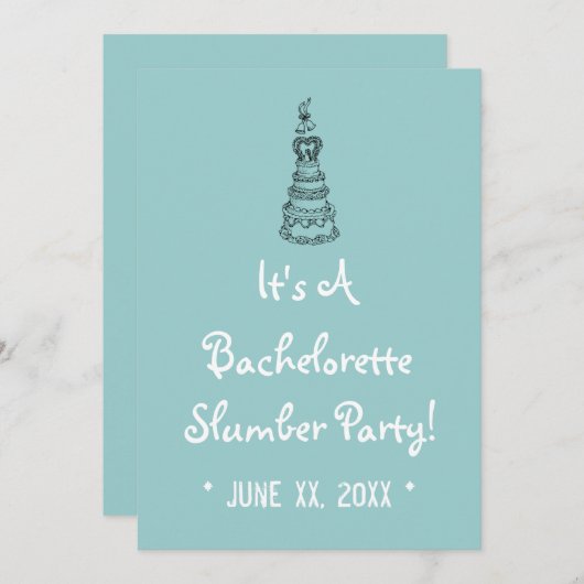 De Aangepaste Uitnodiging van de Partij van de Slu (Voorkant / Achterkant)