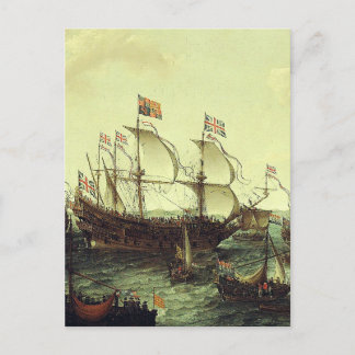 De aankomst van de keurvorst Palatine in Vlissinge Briefkaart