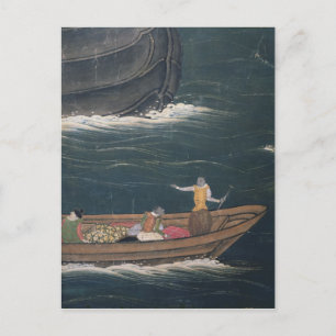 De aankomst van de Portugese japanse kleine lading Briefkaart