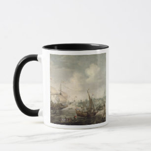 De aankomst van Fredrick V in Vlissingen in 1613 ( Mok