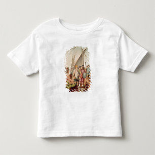 De aankomst van Hernando Cortes in Mexico Kinder Shirts