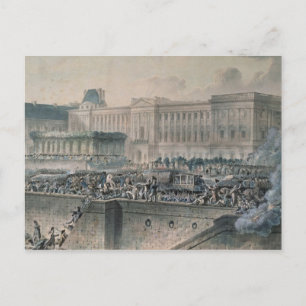 De aankomst van Louis XVI voor de Briefkaart