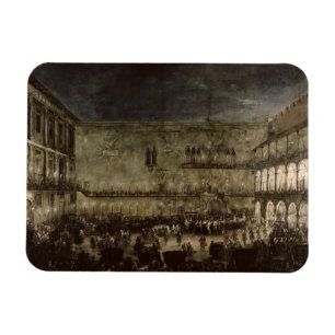 De aankomst van prinses Amelia van Saksen in een a Magneet