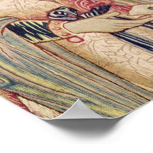 De aankomst van Vasco da Gama in Calicut Poster (Hoek)