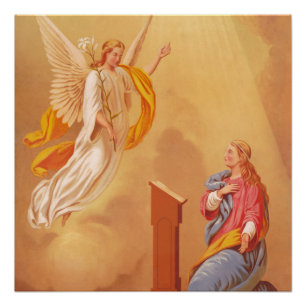 De aankondiging (1883), beroemd schilderij perfect poster