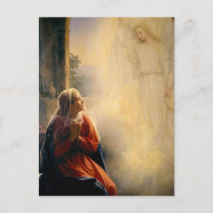De Aankondiging aan de Gezegende Maagd, Carl Bloch Briefkaart