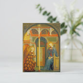 De aankondiging, c. 1423-24 briefkaart (Staand voorkant)