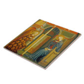 De aankondiging, c. 1423-24 tegeltje (Zijkant)