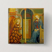 De aankondiging, c. 1423-24 vierkante button 5,1 cm (Voorkant)