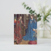 De aankondiging, c. 1434 - 36 (olie op canvas) briefkaart (Staand voorkant)