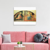 De aankondiging, c.1450-3 canvas afdruk (Insitu (Woonkamer))
