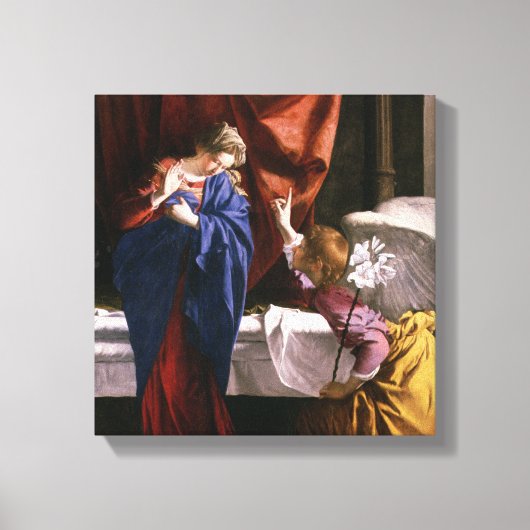 De aankondiging, c.1623 canvas afdruk (Voorkant)