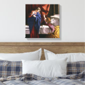De aankondiging, c.1623 canvas afdruk (Insitu (Slaapkamer))