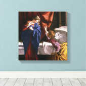 De aankondiging, c.1623 canvas afdruk (Insitu (Houten vloer))