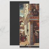 De Aankondiging Carlo Crivelli Renaissance Kunst (Voorkant / Achterkant)