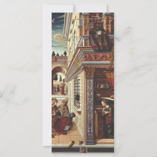 De Aankondiging Carlo Crivelli Renaissance Kunst (Voorkant)