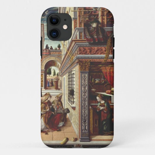 De Aankondiging Carlo Crivelli Renaissance Kunst Case-Mate iPhone Case (Achterkant)