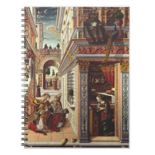 De Aankondiging Carlo Crivelli Renaissance Kunst Notitieboek