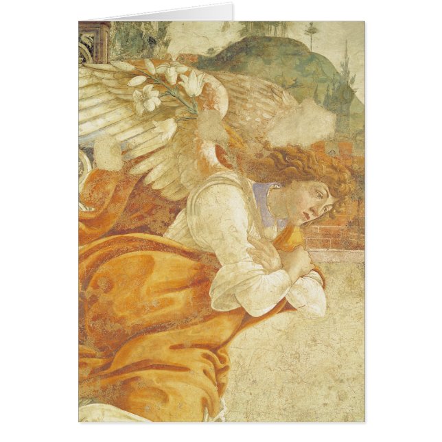 De aankondiging, de details van de Archangel (Voorkant)