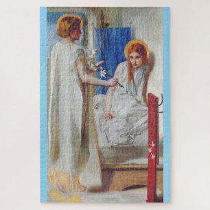 De Aankondiging door Dante Gabriel Rossetti Legpuzzel