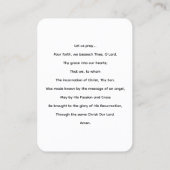 De Aankondiging Gebed Kaart (Achterkant)