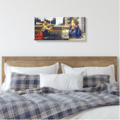 De aankondiging | Leonardo da Vinci | Canvas Afdruk (Insitu (Slaapkamer))