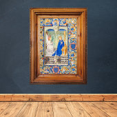 De Aankondiging Maagd Maria middeleeuwse verlichti Poster