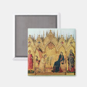 De aankondiging met St. Margaret en St. Magneet (Voorkant / Achterkant)