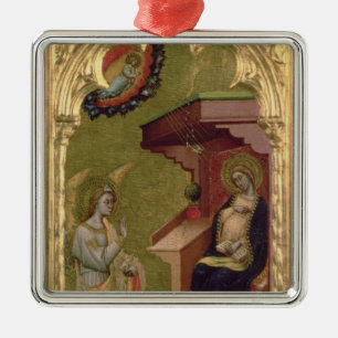 De aankondiging metalen ornament