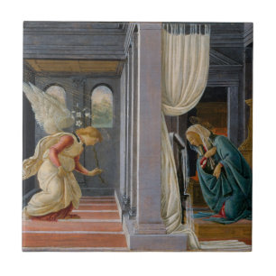 De aankondiging, ongeveer 1485 tegeltje