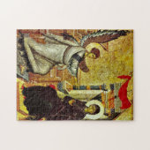 De aankondiging Orthodox Christelijk Icoon Legpuzzel (Horizontaal)