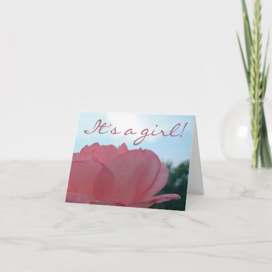 De Aankondiging van de geboorte -- meisje (Voorkant)