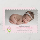 De Aankondiging van de Geboorte van de Foto van (Voorkant / Achterkant)