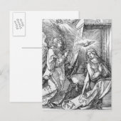 De aankondiging van de "kleine passie" briefkaart (Voorkant / Achterkant)