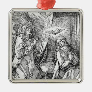 De aankondiging van de "kleine passie" metalen ornament