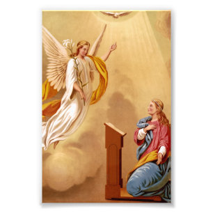 De Aankondiging van de Maagd Maria Foto Afdruk
