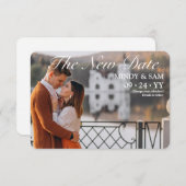 De aankondiging van de nieuwe datum van het uitste (Voorkant / Achterkant)