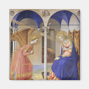 De aankondiging van Fra Angelico Magneet
