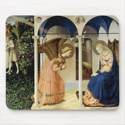De aankondiging van Fra Angelico Muismat (Voorkant)