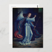 De aankondiging van Gerard David, 1506 Briefkaart (Voorkant / Achterkant)