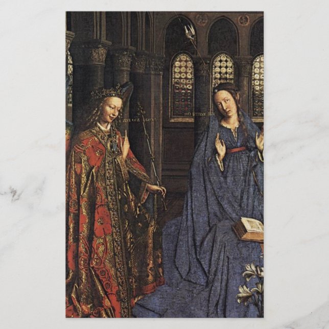 De aankondiging van Jan van Eyck (Voorkant)