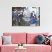 De aankondiging van John William Waterhouse Canvas Afdruk (Insitu (Woonkamer))