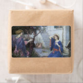 De aankondiging van John William Waterhouse Etiket (Insitu)