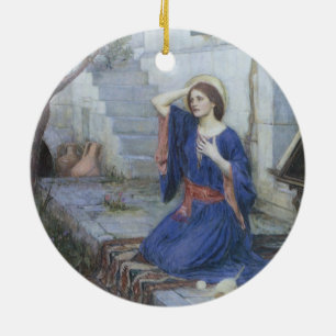De aankondiging van John William Waterhouse Keramisch Ornament