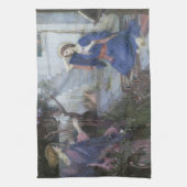 De aankondiging van John William Waterhouse Theedoek (Verticaal)