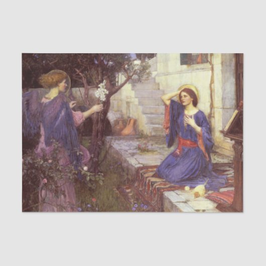 De aankondiging van John William Waterhouse Tissuepapier (Voorkant)