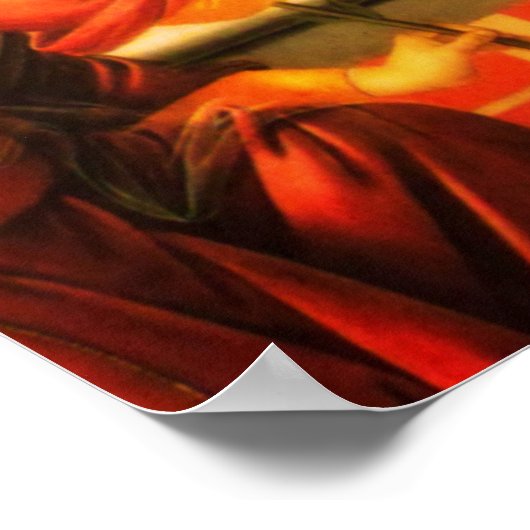 De aankondiging van Maagd Mary en Archangel Gabrie Poster (Hoek)